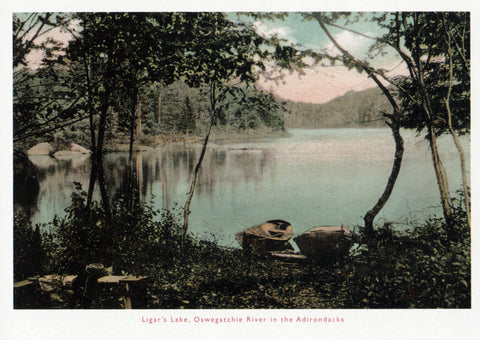 Ligar's Lake, Oswegatchie River Postcard