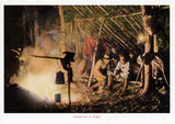 Campfires at Night Postcard