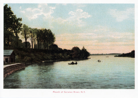 Mouth of Saranac River Postcard
