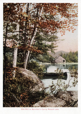 Old Mill at Bartlett's Carry Postcard