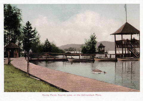 Rocky Point, Fourth Lake Postcard