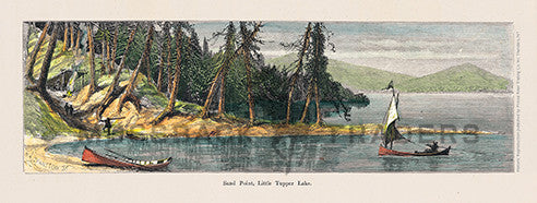 Sand Point, Little Tupper Lake Print