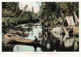 Summer Camp, Saranac Lake Postcard